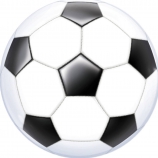 Voetbal ballon  48 cm, ongevult