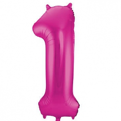 cijfer bmagenta 1 86 cm, zonder vulling