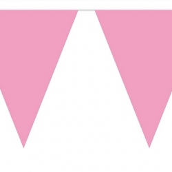 Vlaggenlijn Effen Baby Roze