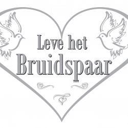 Leve het Bruidspaar Deurbord