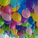 Helium Ballonnen  50 stuks assortie kleur