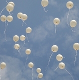 Helium Ballonnen  100 stuks wit