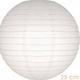 Lampion wit  25 cm