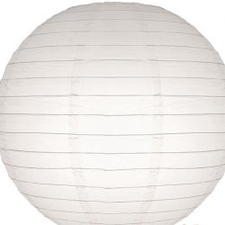 Lampion wit  25 cm 10 stuks