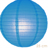 Lampion blauw 25 cm