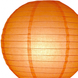 Lampion oranje 25 cm 5 stuks