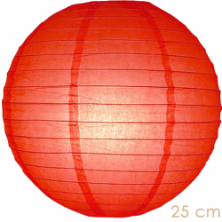 Lampion Rood 25 cm 5 stuks