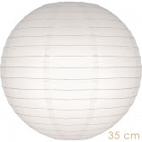 Lampion wit  35 cm 5 stuks