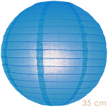 Lampion blauw 35 cm 10 stuks