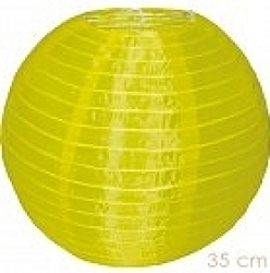 weerbestendige nylon lampion 35 cm geel