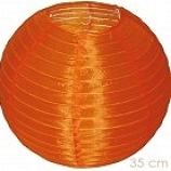 weerbestendige nylon lampion 35 cm Oranje