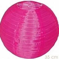 weerbestendige nylon lampion 35 cm donker rose