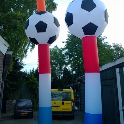 Skytube voetbal  met blower